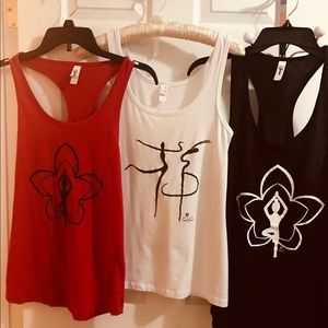 Ladies yoga & workout tops each one is 25.00